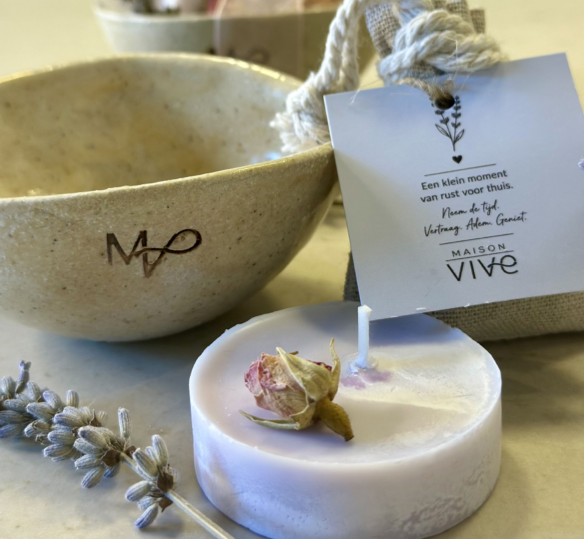 Vive Light keramische theelichthouder